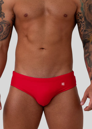 NEW! ESTEVEZ SOLID RED SWIMSUIT