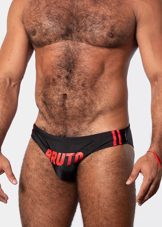 NEW! BRUTO BLACK/RED  BIKINI