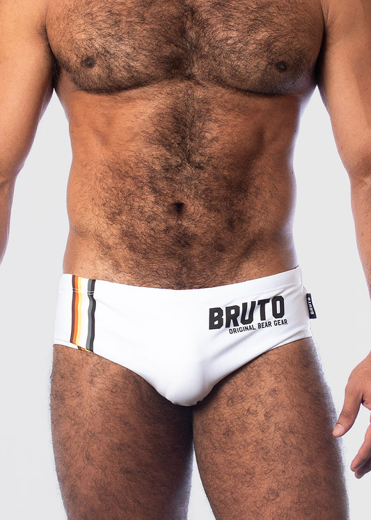 NEW! BRUTO BEAR FLAG WHITE