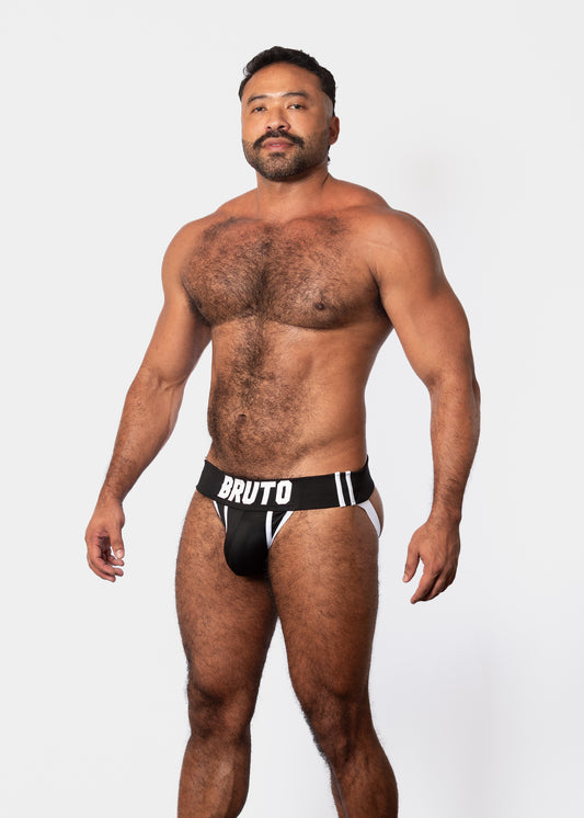 MASTER BLACK/WHITE JOCKSTRAP