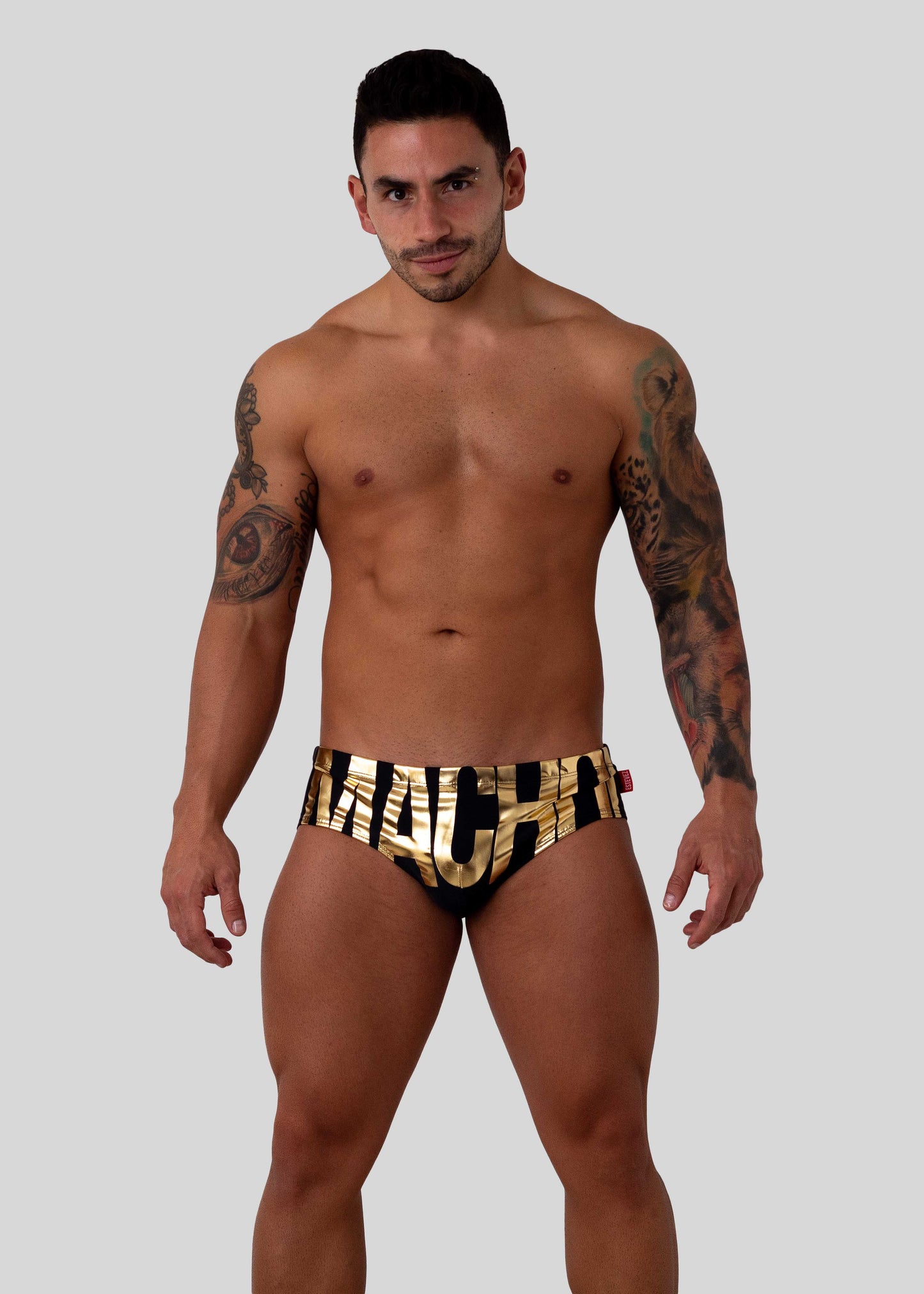 ORIGINAL MACHO! GOLD SWIM BRIEF