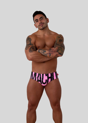 ORIGINAL MACHO! PINK SWIM BRIEF