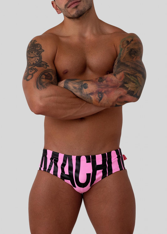 ORIGINAL MACHO! PINK SWIM BRIEF