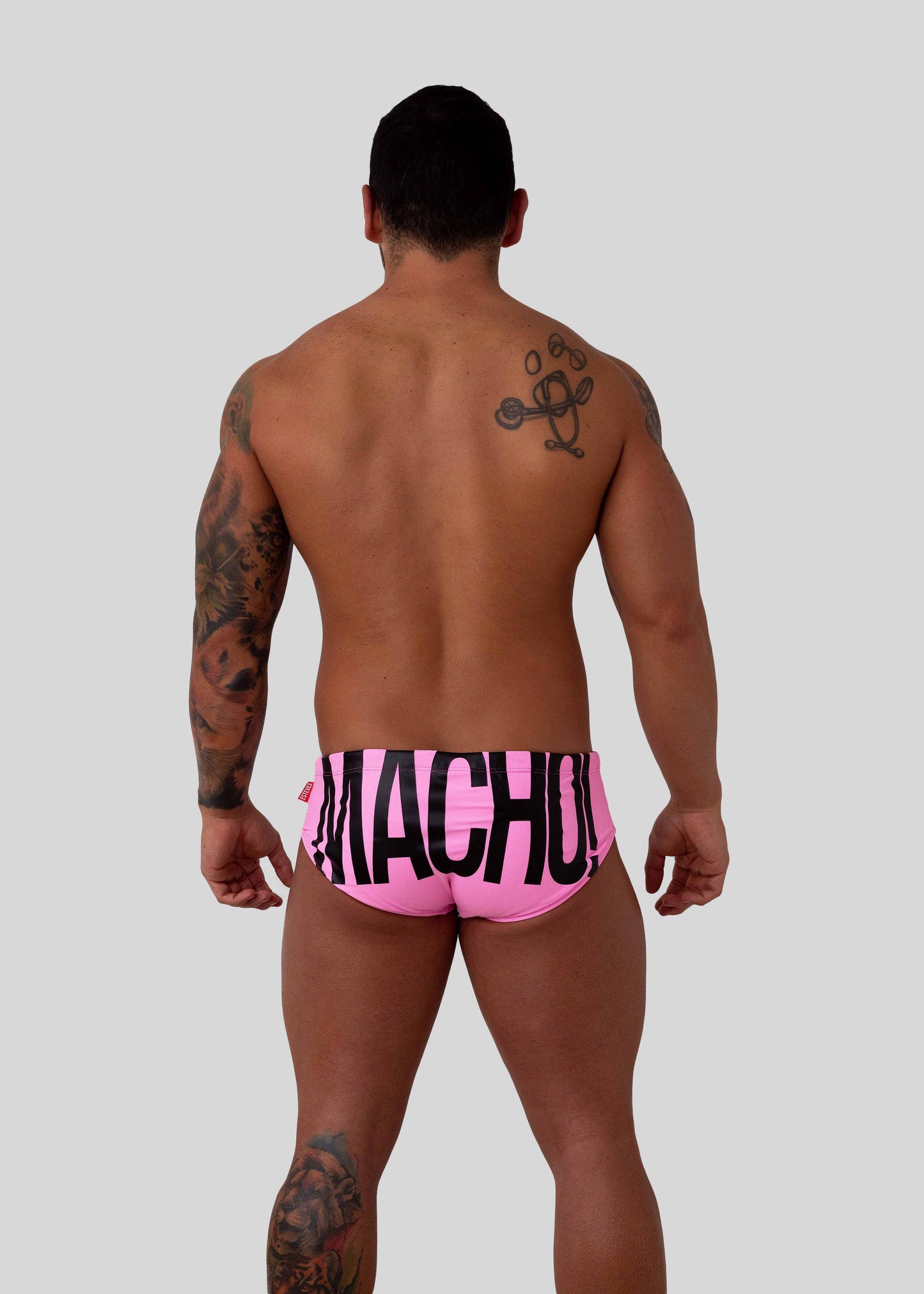 ORIGINAL MACHO! PINK SWIM BRIEF