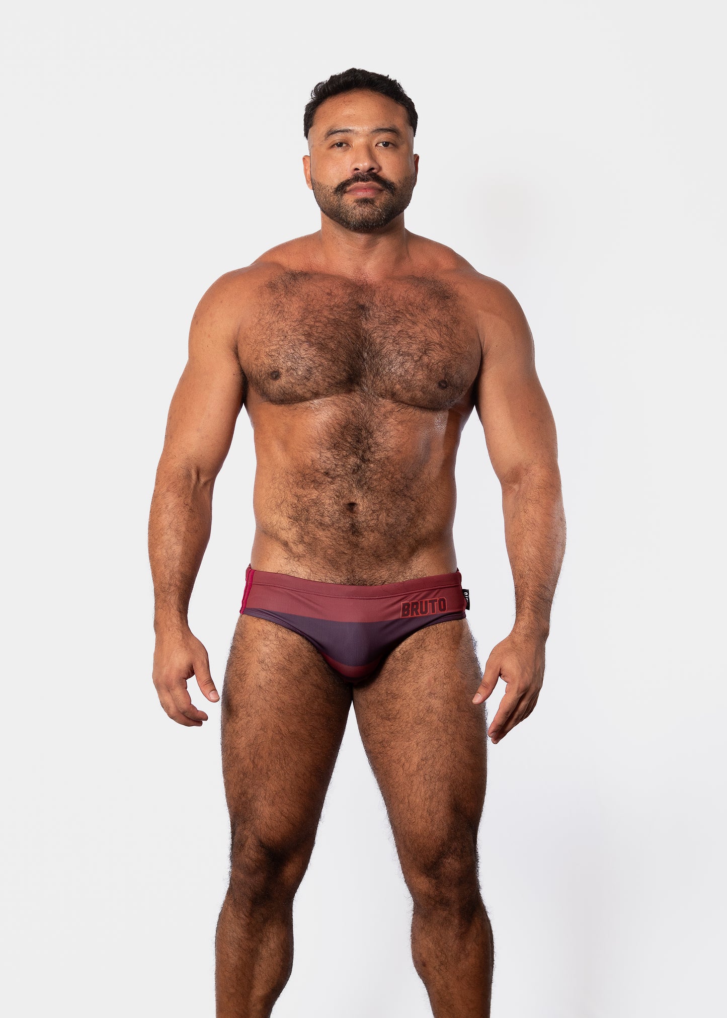 NEW! BRUTO RED ON RED SWIM BRIEF